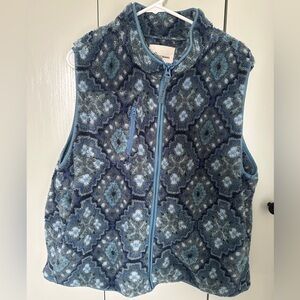 Lucky Brand Blue Fleece Vest